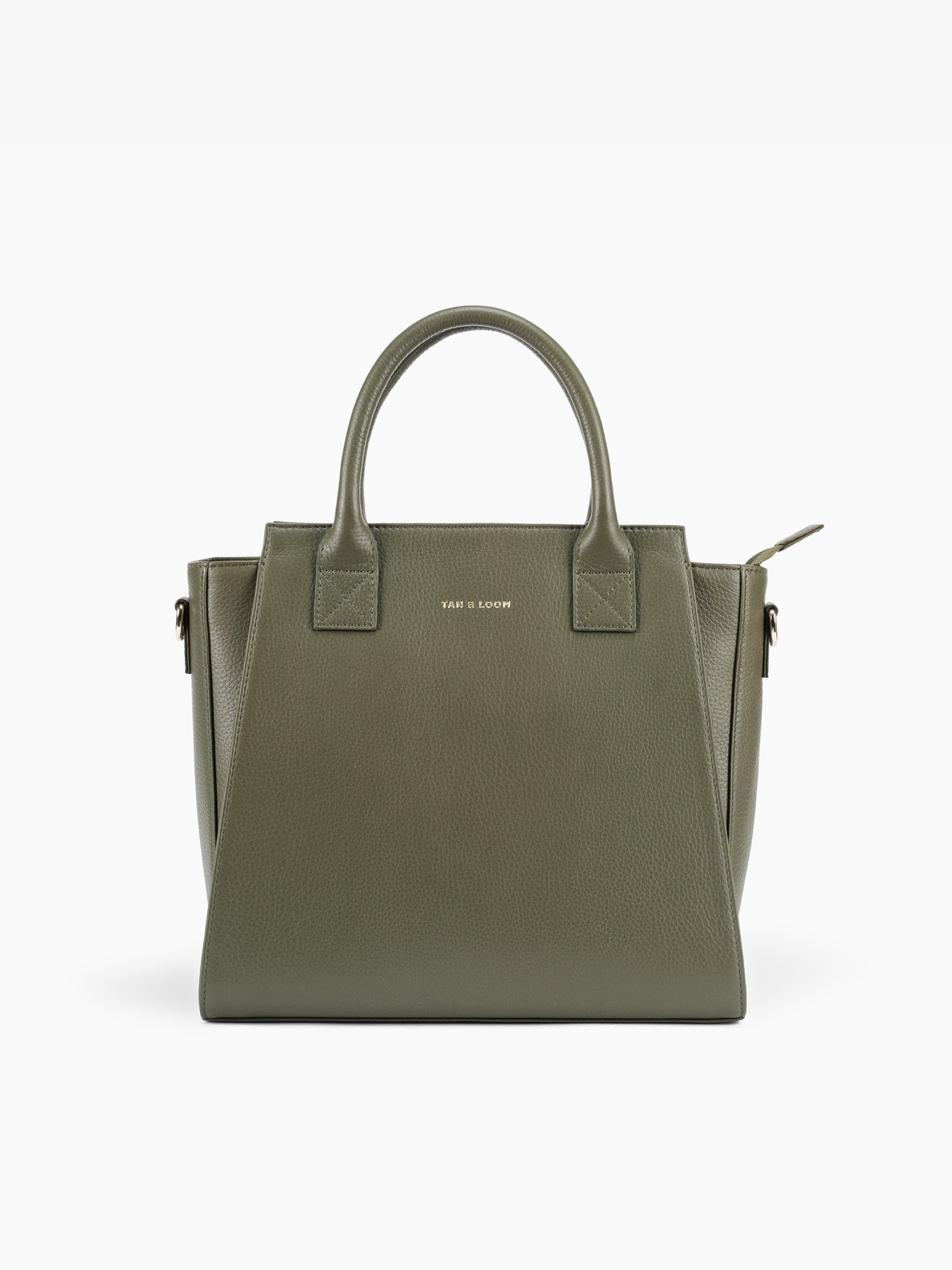 Olive green cheap leather handbag