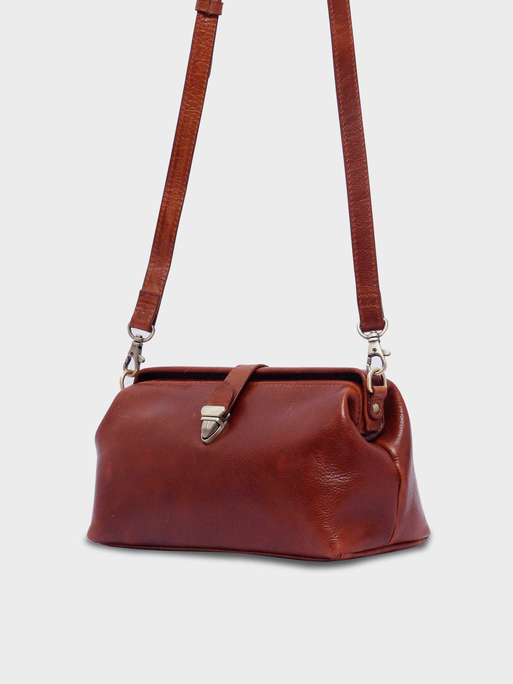 Crescent Convertible Sling Bag - Blackberry - The Handbag Store